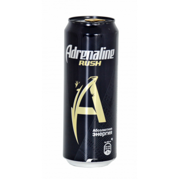 Энергетический напиток Adrenaline rush абсолютная энергия ж/б 0,449л